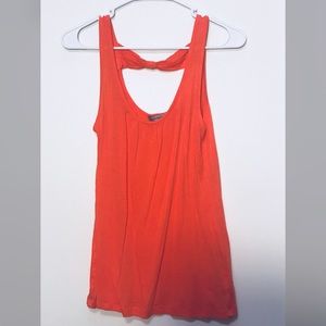 Charlotte Russe Orange Bow-Back Tank